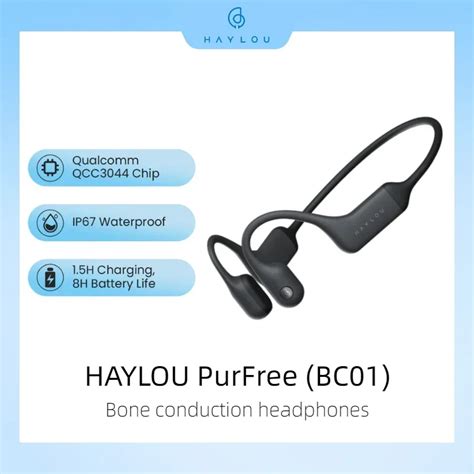 HAYLOU PurFree BC01 Fone De Ouvido Condu O Ssea Bluetooth 5 2 Fones De