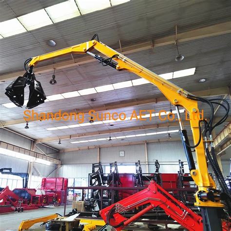 Oil Palm Fruit Ffb Grabber Crane For Tractor Crawler Truck Oil Palm