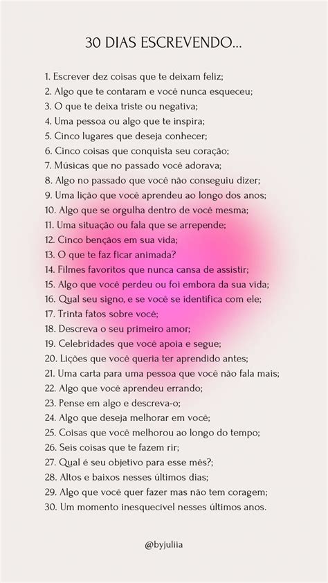 30 DIAS ESCREVENDO Frases Inspiracionais Frases E Pensamentos