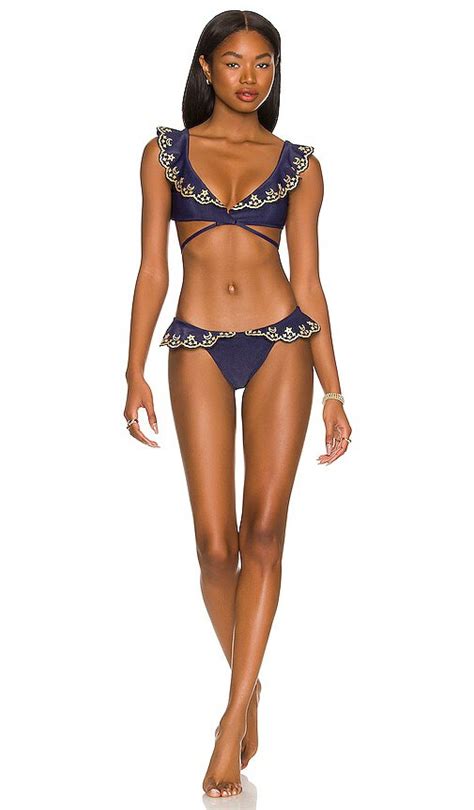 Beach Riot Beach Riot Chloe Bikini Bottom In Navy Editorialist