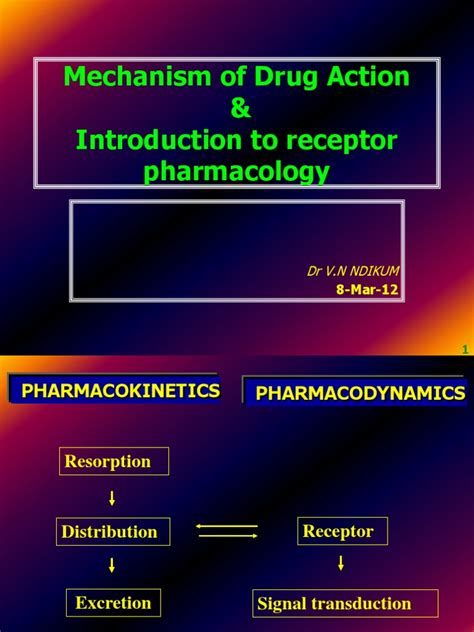 PDF Mechanism Of Drug Action Introduction To Receptor Pharmacology