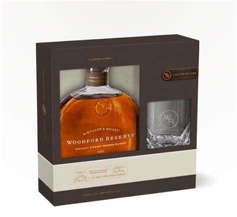 Woodford Reserve Bourbon Gift Set With Rocks Glass Delivered Near You