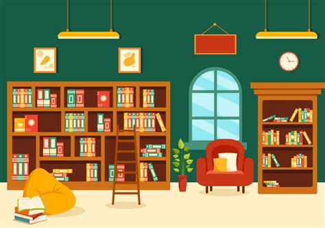 Best Library Vector Illustration Illustration download in PNG & Vector ...