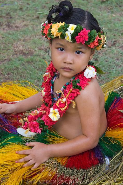 Traditional Yapese Girl at Yap Day Festival