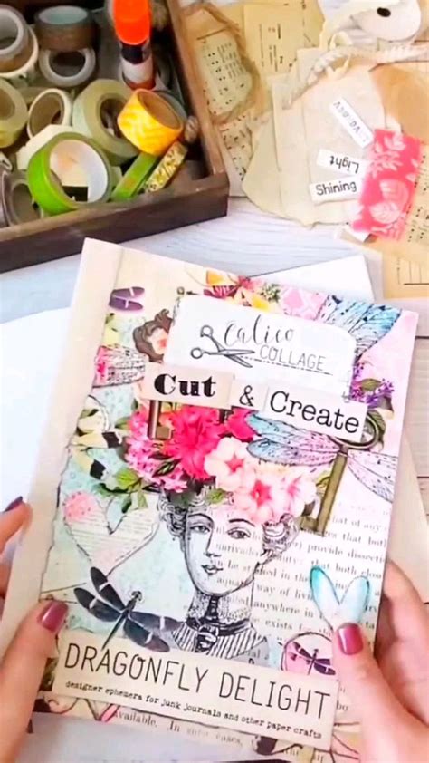 Creating In My Art Journal Using The Dragonfly Delight Ephemera Book