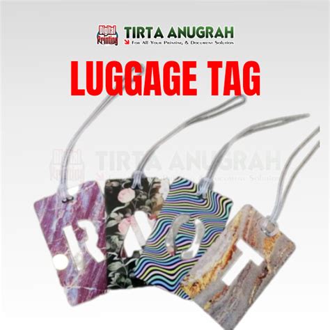 Bag Tag Akrilik Luggage Tag Tirta Anugrah