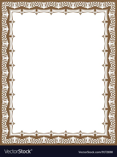 Vintage border frame Royalty Free Vector Image