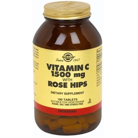 Solgar Vitamin C 1500mg Rosa Mosqueta 180 Comprimidos Kuantokusta