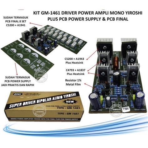 Jual Kit Power Amplifier Yiroshi Gm Shopee Indonesia