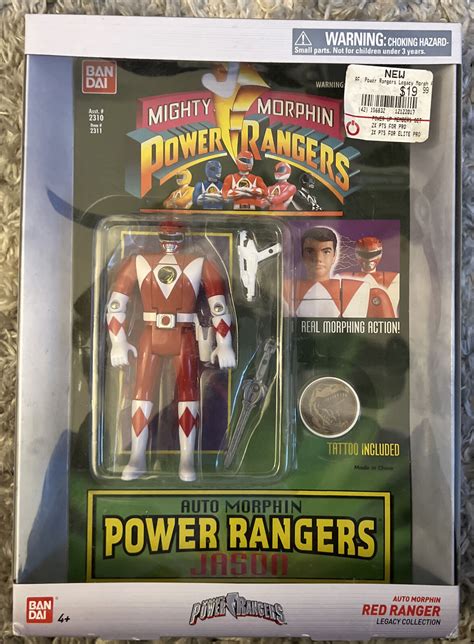 Mighty Morphin Power Rangers Legacy Collection Auto Morphin Red Ranger New Ebay