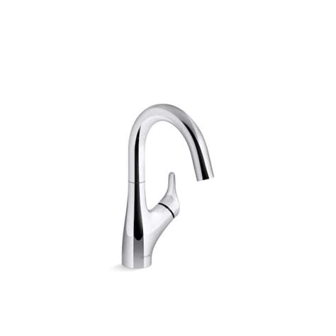 Kohler Rival Single Handle Bar Sink Faucet In Polished Chrome Cp