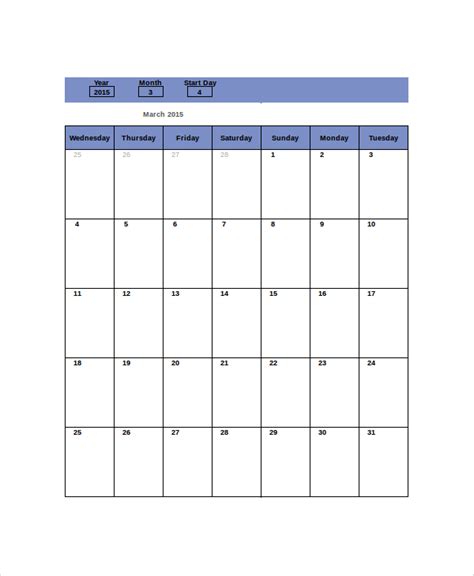 Free 9 Sample Monthly Timetable Templates In Pdf Ms Word Excel