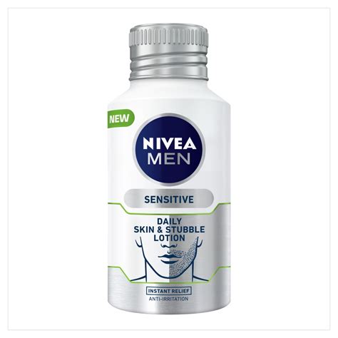 Nivea Men Skin And Stubble Face Moisturiser For Sensitive Skin 125ml Wilko