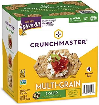 Amazon Crunch Master 5 Seed Multi Grain Cracker With Olive Oil 5