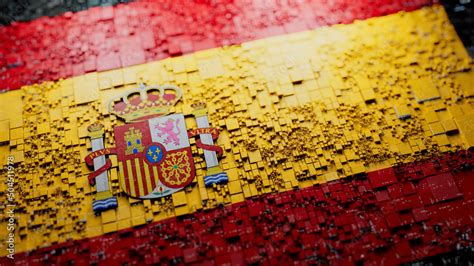 Spain Flag Wallpaper Stock Illustration | Adobe Stock