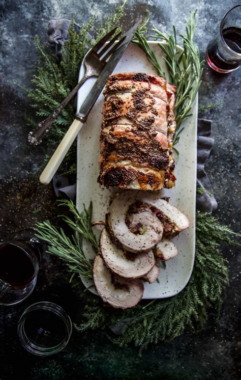 Bacon And Cranberry Stuffed Pork Tenderloin