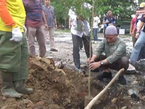 Bupati Merangin Tanam Pohon Di Lokasi Tugu Adipura