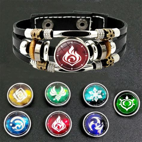 Genshin Pulsera De Anime De Impacto Para Hombre Brazalete De N A