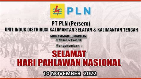 Pt Pln Persero Unit Induk Distribusi Kalsel Dan Kalteng Mengucapkan