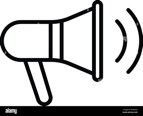 Coaching Megaphone Icon Outline Style Stock Vector Image And Art Alamy