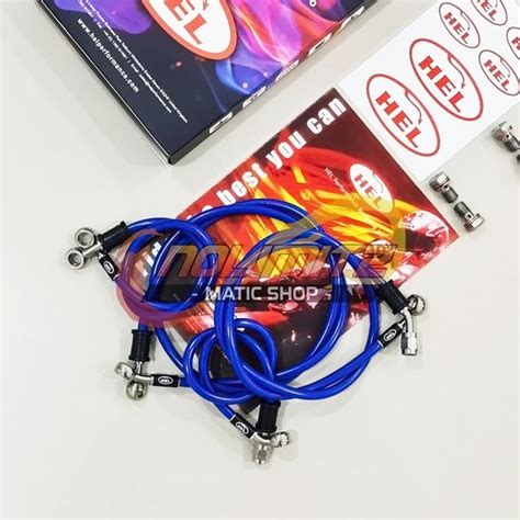 Jual Selang Rem Brake Line Racing Hel Infinit Biru Abs Pcx Adv