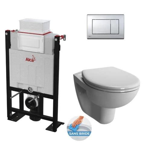 Alca Pack WC Bâti 85 cm autoportant WC sans bride Vitra Normus