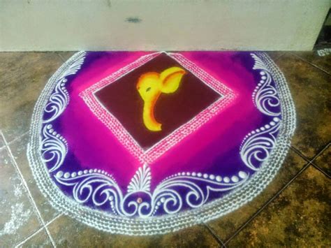 44 Ganesh Rangoli Designs And Ideas That You Should Try This Diwali Life N Lesson