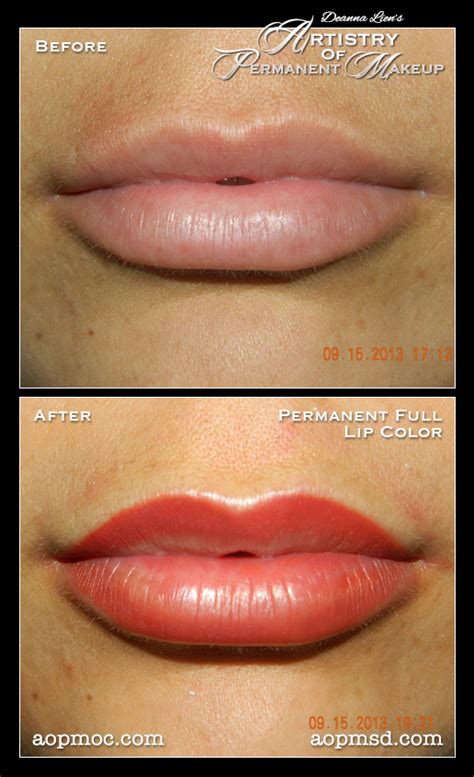 Artistry Of Permanent Makeup Permanent Lips Gallery Before And After