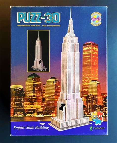 Wrebbit Dimensional Puzzle Puzz D Empire State Building Pieces Ebay