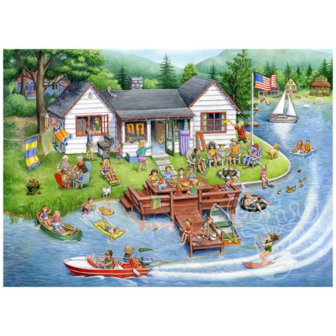 Vermont Christmas Co Lake House Puzzle Pcs Puzzles Canada