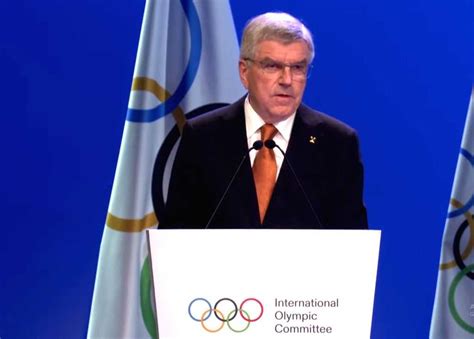 IOC President Thomas Bach Speaks During The Inauguration Of 141st