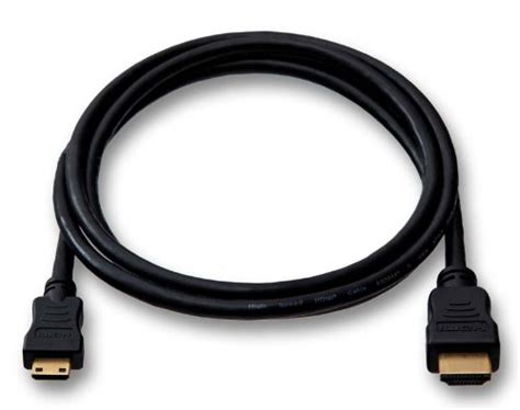 Hdmi Cable For Canon Eos 200d Digital Camera Mini C Gold Plated Length 1 5 M Uk