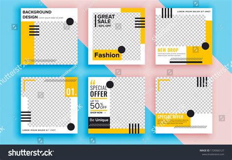 Set Sale Banner Template Design Vector Stock Vector (Royalty Free) 1728360127