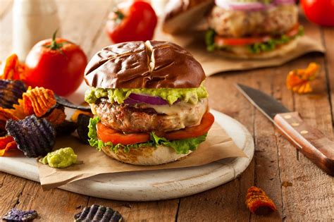 Southwestern Turkey Burgers With Guacamole If You Have Pre Made Turkey