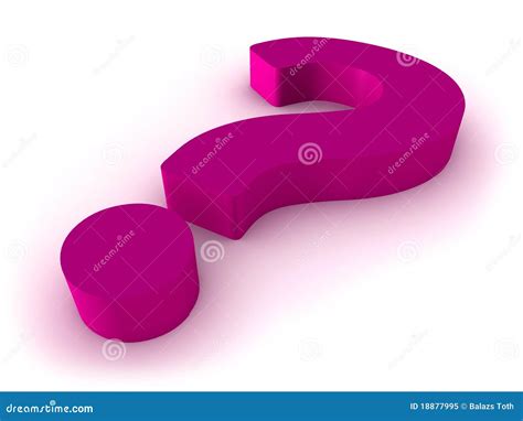 Pink 3d Question Mark Stock Illustration Illustration Of Sign 18877995