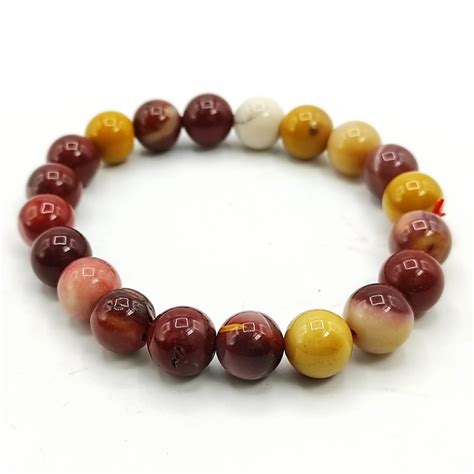 Mookaite Bracelet For Vastu Chakra Aura Personal Healing Crystals 10mm