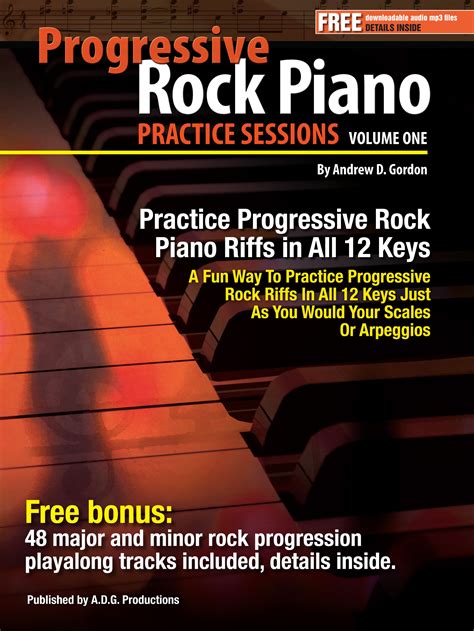Progressive Rock Piano Practice Sessions Volume 1 In All 12 Keys MIDI files