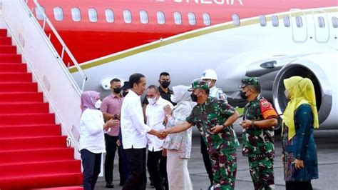 Tiba Di Medan Jokowi Siap Hadiri Puncak Peringatan Hari Pers Nasional