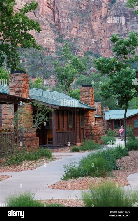 Zion Lodge Inside Zion National Park Utah Stock Photo Alamy