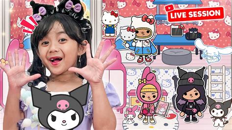 Live Samantha Jam Bikin Kamar Serba Sanrio Di Toca Boca Life World