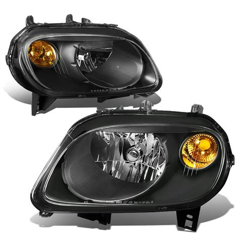 For 2006 To 2011 Chevy Hhr Headlight Black Housing Amber Corner 07 08