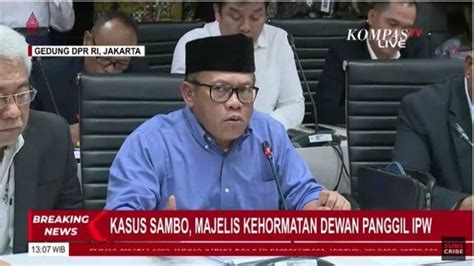 Pernah Sebut Anggota Dpr Terima Duit Dari Ferdy Sambo Ketua Ipw Tidak