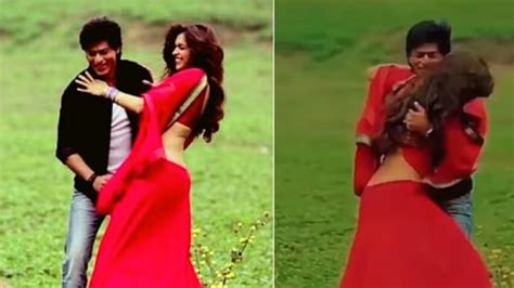 Shah Rukh Khan Deepika Padukone Fall After A Hug In Cute Chennai