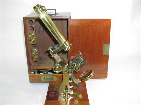 Bonhams A Charles Baker Brass Compound Binocular Microscope English Late 19th Century