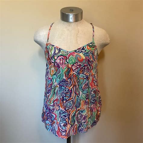 Lilly Pulitzer Tops Lilly Pulitzer Fish Print Dusk Racerback Tank