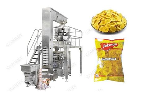 Automated Plantain Banana Chips Packaging Machine With Multi Head Weigher