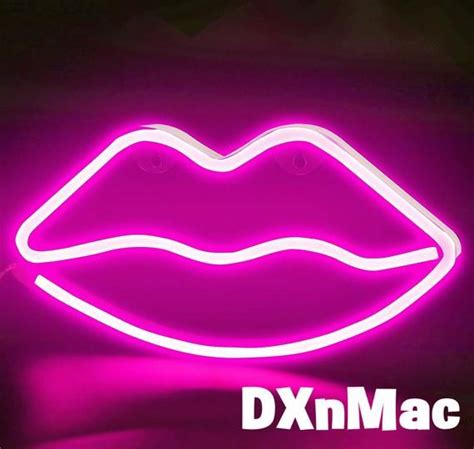 Pink Lips Neon Sign Neon Led Light Table Bedroom Wall Etsy In 2021 Neon Signs Neon Sign