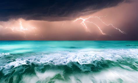 Lightning Over The Ocean by SWSKraven on DeviantArt