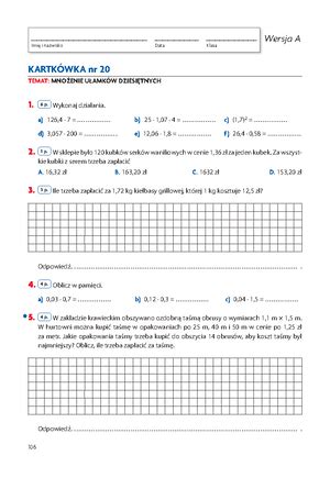 Praca Klasowa Klasa U Amki Zwyk E Matematyka Studocu