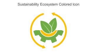 Sustainability Ecosystem Colored Icon In Powerpoint Pptx Png And